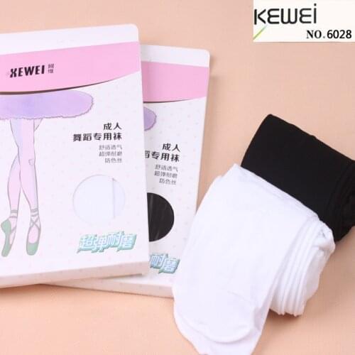 Spring Summer 50 Denier Semi Transparent Girl Young Adult Ballet Dance Pantyhose White Black Tights Professional Dance Stockings
