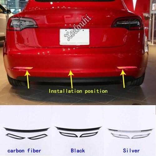 Body Cover Protection Bumper Trim Rear Back Tail Bottom Hoods Pedal Fog Light Lamp For Tesla Model 3 Model3 2018 2019 2020 2021