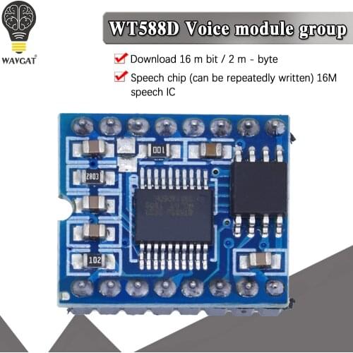 WAVGAT WT588D WT588D-16p 8M Voice Sound Modue Audio Player High definition sound quality Repeatable recording