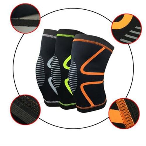 1PC Knee Support Knee Pads Brace Kneepad Gym Weight Lifting Knee Wraps Bandage Straps Guard Compression Knee Sleeve Brace