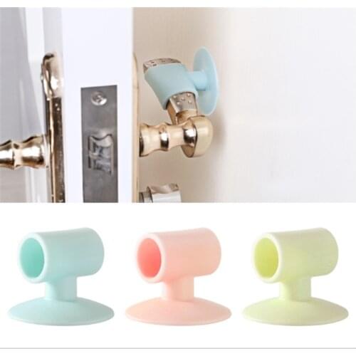 1PC Door Sucker After Wall Thickening Mute Sucker Rubber Handle Lock Protective Pad Door Stops Protection Home Decor Accessories
