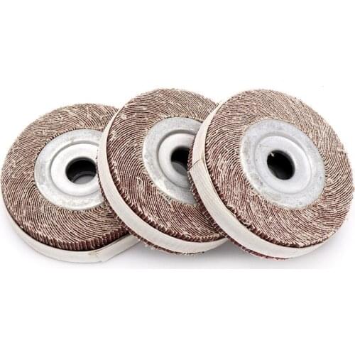 1pcs Sandpaper Sanding Flap Polishing Wheels 100x16mm Disc Flap Wheel Sanding Cloth Wheel Metal Wood Buffing