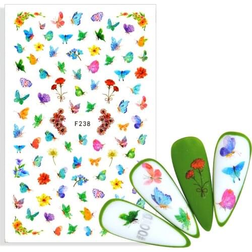 1pcs Cherry Blossom Nails Art Manicure Back Glue Decal Decorations Design Nail Sticker For Nails Tips Beauty