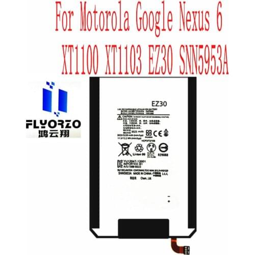 100% Brand new High Quality 3220mAh EZ30 Battery For Motorola Google Nexus 6 XT1100 XT1103 EZ30 SNN5953A Mobile Phone