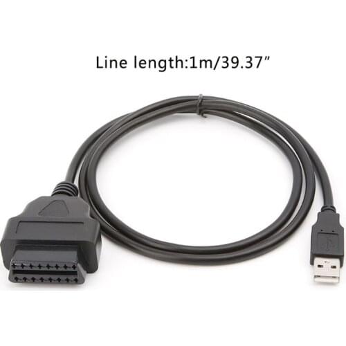 16Pin OBD2 To USB Port Charger Adapter Cable Connector Diagnostic Tool 781B