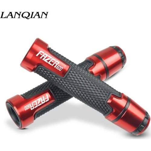 7/8'' Motorcycle Aluminum Plastic Handle Grips With Logo For YAMAHA FAZER600 FAZER R600 1998 1999 2000 2001 2002 2003 2004-2010