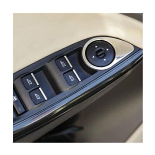 Cotochsun car styling Windows lift switch button sticker case for Ford focus 3 fiesta Ecosport , auto accessories