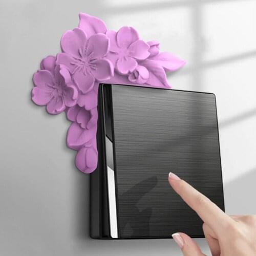 Flower Switch Panel Decoration Crystal Epoxy Resin Mold Silicone Mould DIY Crafts Home Ornaments Casting Tools