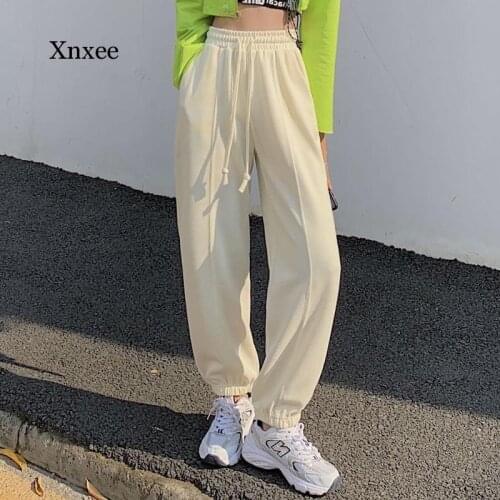Joggers Sweatpants Woman Trousers Casual Hip-Hop Street Dance Casual Fitness Long Pants Casual Loose Running Sport Clothing 2021