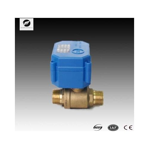 CWX-15Q motorized ball valve CR01 CR02 CR05 DC5V DC12V DN15 brass male-male BSP reduced bore electric valve for water irrigation