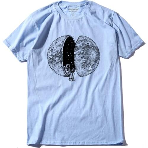 COOLMIND QI0233A 100% cotton short sleeve loose men T shirt casual o-neck knitted comfortable tshirt for men tees shirt