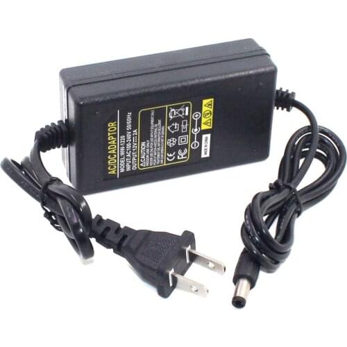 AC/DC Switching Power Supply 12V 2A 2000mA 100-240V Outdoor Waterproof US Plug Power Adapter Charger for CCTV Camera LED Strip