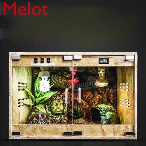 Customized Feeding Box Tortoise Hedgehog Climbing Box Heating Constant Temperature Insulation Winter Sleeping Glass Box