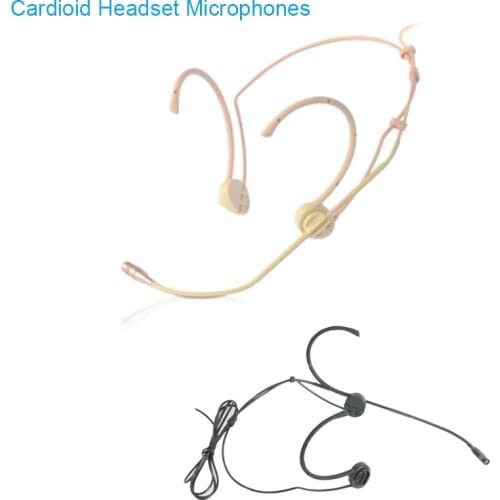 Best Sound Quality Original Cardioid HeadWear Headset Microphone For Shure Sennheiser MiPro AKG TA3F TA4F 3.5mm Lock Foldable