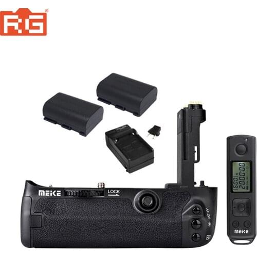 MEIKE MK-5DS R 2.4G Wireless Replacement Vertical Battery Grip Holder for Canon 5D Mark III 5DS 5DS R + 2Pcs LP-E6 Battery KIT