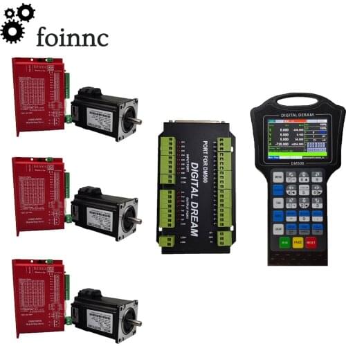 CNC kit Nema 23/57 hybrid servo motor drive kit m150/DM500 3-axis motion control system closed loop driver and motor