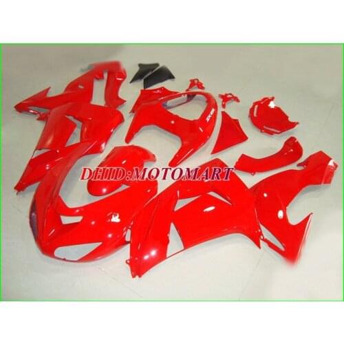 HOT SALE!!Motorcycle Fairing kit for KAWASAKI Ninja ZX10R 2006 2007 ZX10R 06 07 Classical Red ABS Fairings set+7 gifts SK48