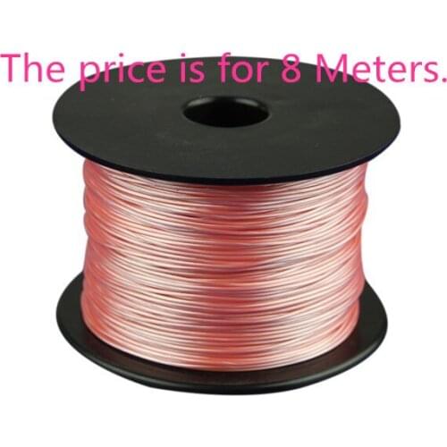 Copper shield silver plated headphone cable 32AWG 7 / 0.08 diy earphone cable wire core 8meters