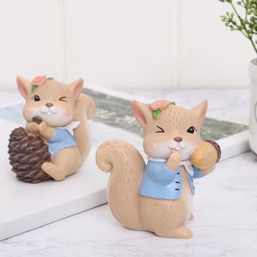 Cute Animal Miniature Figurines Lifelike Animal Crafts Diy Garden Dollhouse Desk Decorations