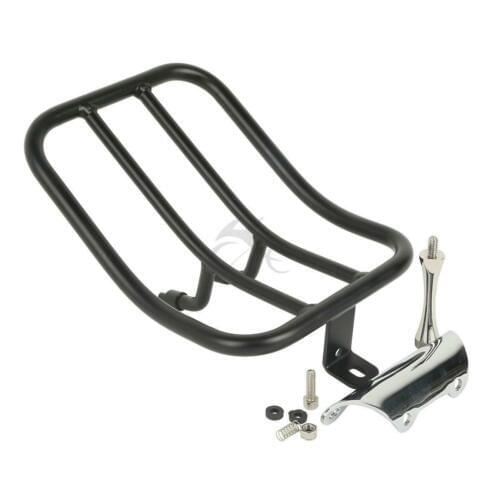 Motorcycle Rear Fender Luggage Rack For Harley Touring Road King FLHR 1997-2008 black/chrome