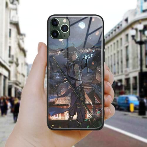 Genshin impact xiao design art Soft Silicone Glass Phone Case Cover Shell For iPhone SE 6 6s 7 8 Plus X XR XS 11 12 Mini Pro Max