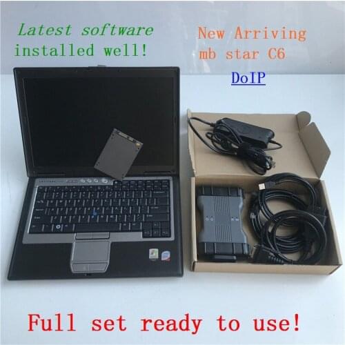 Newest MB Star C6 Diagnosis SD C6 Support DOIP Protocol Diagnostic Tool with 2020.09v software ssd install in D630 Laptop 4G ram