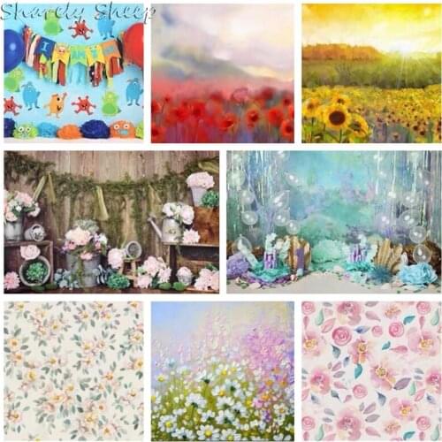 Newborn Baby Photography Wrinkless Background Blanket Baby Photo Shoot Studio Posing Retro Print Backdrops foto Shooting Props