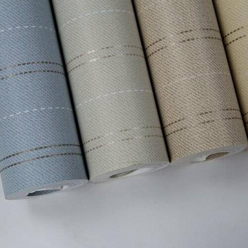 Beibehang living room bedroom wallpaper solid color nonwovens Vertical striped green wall paper home decor papel de parede