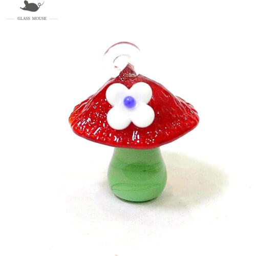 6pcs Handmade glass Christmas lucky leaves Figurines ornaments Christmas Tree Decor Pendant accessories Charms New Year gifts