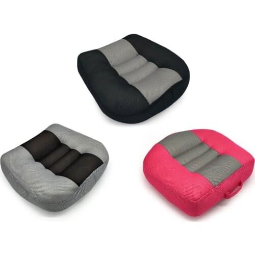 T3ED Portable Car Booster Seat Cushion Thickened Non-slip Heightening Height Boost Mat Breathable Mesh Lift Seat Pad Automotive