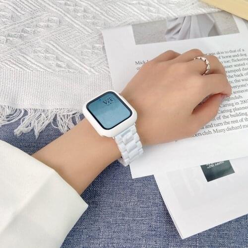 Newest Sport Band for Apple Watch Series 1 2 3 4 5 6 se Transparent for Iwatch Strap 38mm 40mm 42mm 44mm