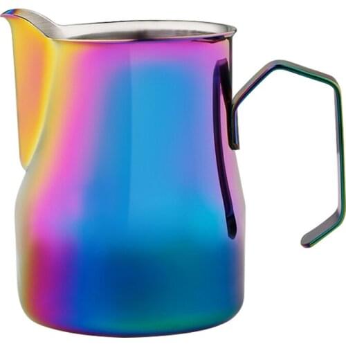 ROKENE Detachable Handle Milk Frothing Jug Stainless Steel Pitcher Espresso Coffee Pitcher Barista Craft Milk Frothing Jug 600ML