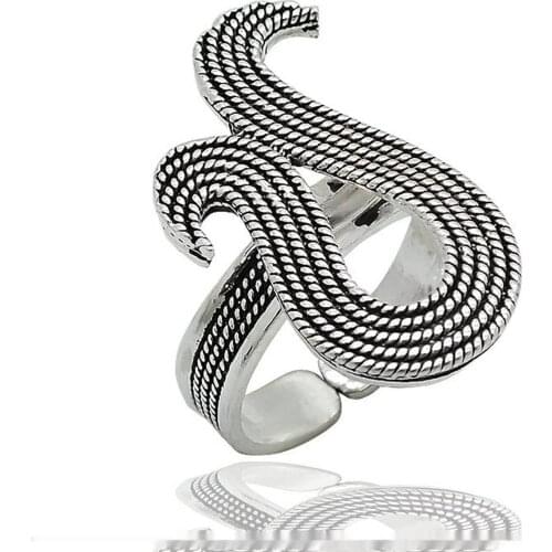 Silver Filigree Tulip Lady Ring