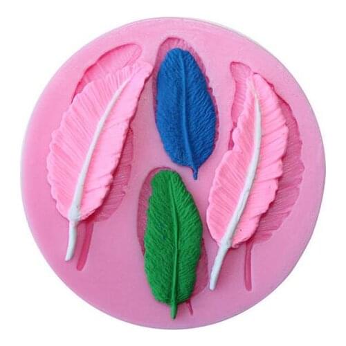 Birds Feathers chocolate DIY fondant cake decorating tools lace border silicone mold kitchen baking utensils