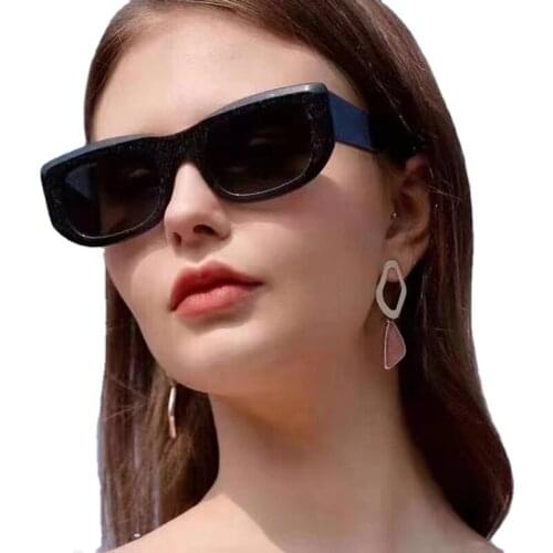 2021 Small Rectangular Sunglasses Women Retro Brand Designer Glasses Square Sunglasses Men Vintage Dames lenses Sun Decorative