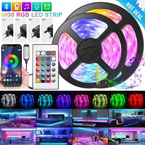 LED Strip Lights 2835 RGB Led Light 2M-20M Bluetooth Phone APP Flexible Tape LED Diode For Decoration Bedroom TV BackLight