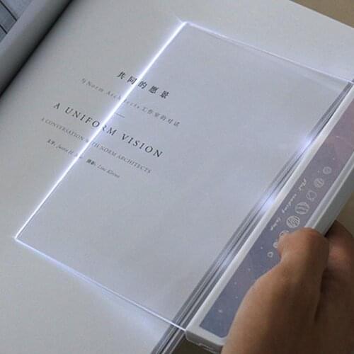 Flat Plate LED Book Light Reading Night Light Portable Travel dormitory Led Desk Lamp Eye Protect for Home Bedroom