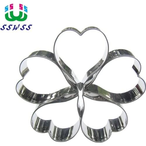 Five Petal Flower Cake Decorating Fondant Cutters Tools,Mosaic Puzzle Cookie Baking Molds,Direct Selling