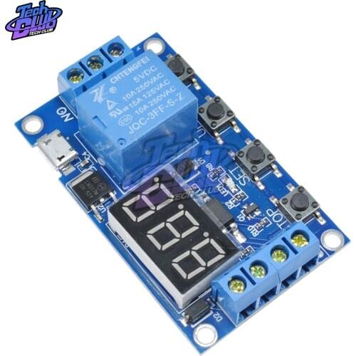 Smart Electronics DC 5V Micro USB Power Adjustable Delay Relay Timer Control Module Trigger Delay Switch