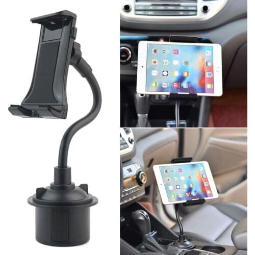 Universal Gooseneck Adjustable Car Cup Holder Mount Cradle for iphone iPad Samsung Xiaomi Huawei 3.5"-11" Cellphone Tablet