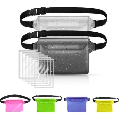 Waterproof Swimming Bag Ski Drift Diving Shoulder Waist Pack Bag Underwater Mobile Phone Bags Case Cover For Beach Boat Sports