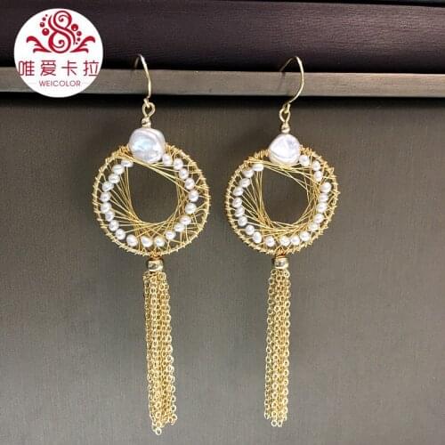 Женские золотые серьги WEICOLOR China At AliExpress