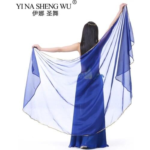 Belly Dance Light Texture Veil Shawls Women Hand Scarf Performance Costumes Accessories Belly Dancer Veils Chiffon 250*120cm New