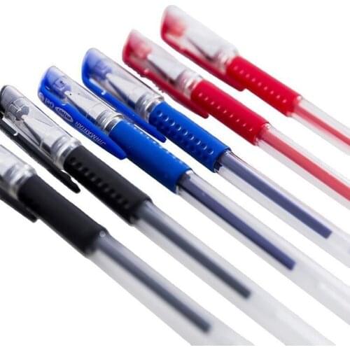 12 Pcs Office Gel Pen European Standard Office Red Black and Blue Gel Pen Student Stationery Wholesale