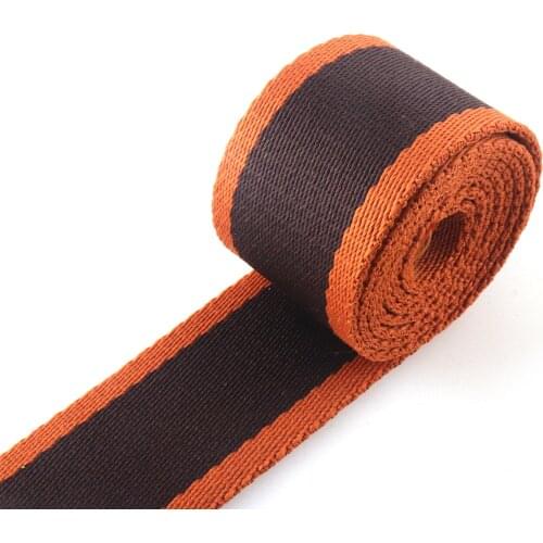 38mm Heavy Weight Webbing Strip Cotton Strap Polyester Ribbon Purse Strap Handbag Handles Nylon Belt Webbing Brown Webbing
