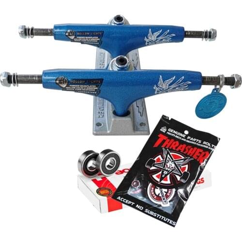 5.25inch THUNDER forged skateboard trucks pro level original pro bushings skateboard bearings plus hardwares