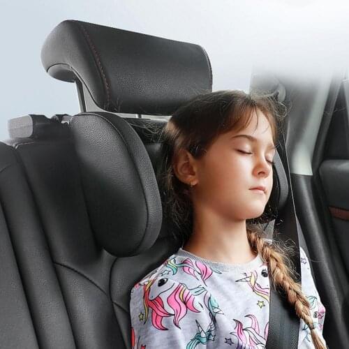 Car Neck Headrest Pillow Cushion Detachable U-shaped Seat Support Head Restraint Seat Pillow Travel Sleeping Cushion Kids Adults
