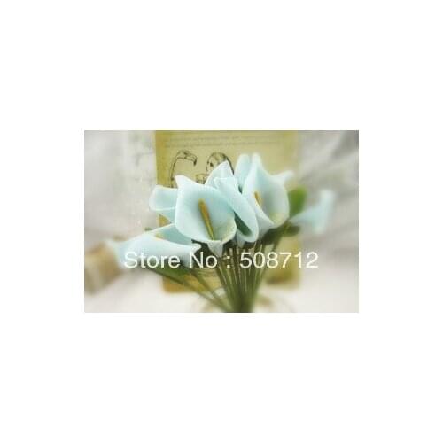 Free shippin!!! 100pcs/lot Light Blue lily Flower Stuffing/ filler For Glass Cover Vials Pendant