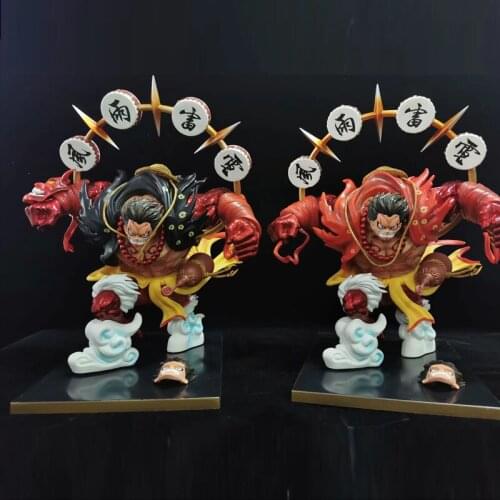 Lion of Skye One Piece Luffy Figure GK Statue Four Gear Kabuki Ver Model Toys