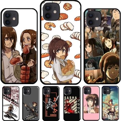 Sasha Braus Attack on Titan Cover For iPhone 12 Pro Max 12 Mini 7 8 Plus X XR XS Max SE 2020 11 Pro Max Phone Case